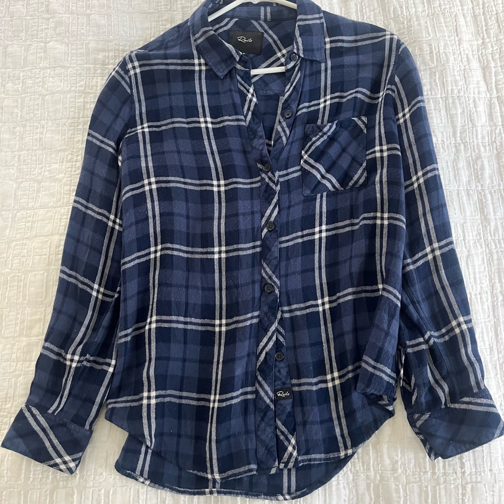 Rails Navy Plaid Shirt